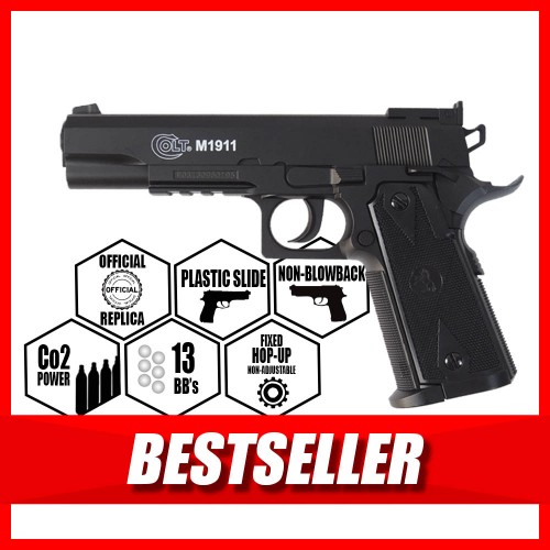 Colt 1911 (Co2 NBB), Colt 1911 CO₂ NBB Airsoft Pistol – Classic Style, Modern Efficiency
